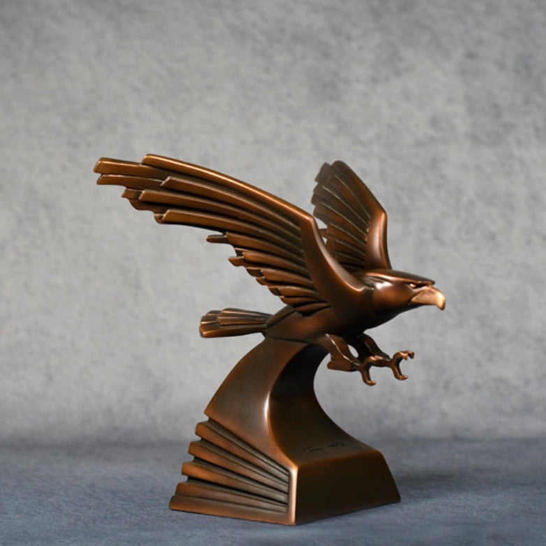 Modern Bronze Eagle Resin - Monarch Trophy Studio