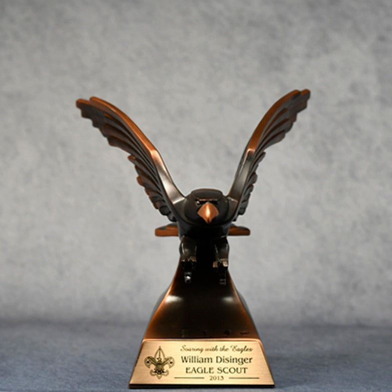 Modern Bronze Eagle Resin - Monarch Trophy Studio