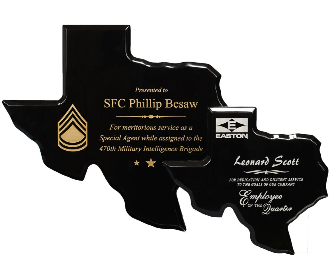 Texas Plaques - Monarch Trophy Studio