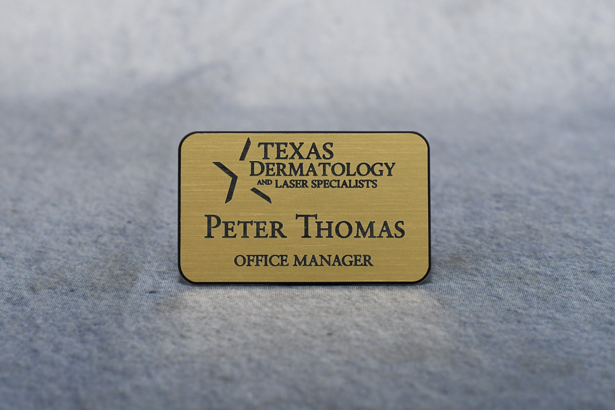 Laser Engraved Namebadge - Monarch Trophy Studio