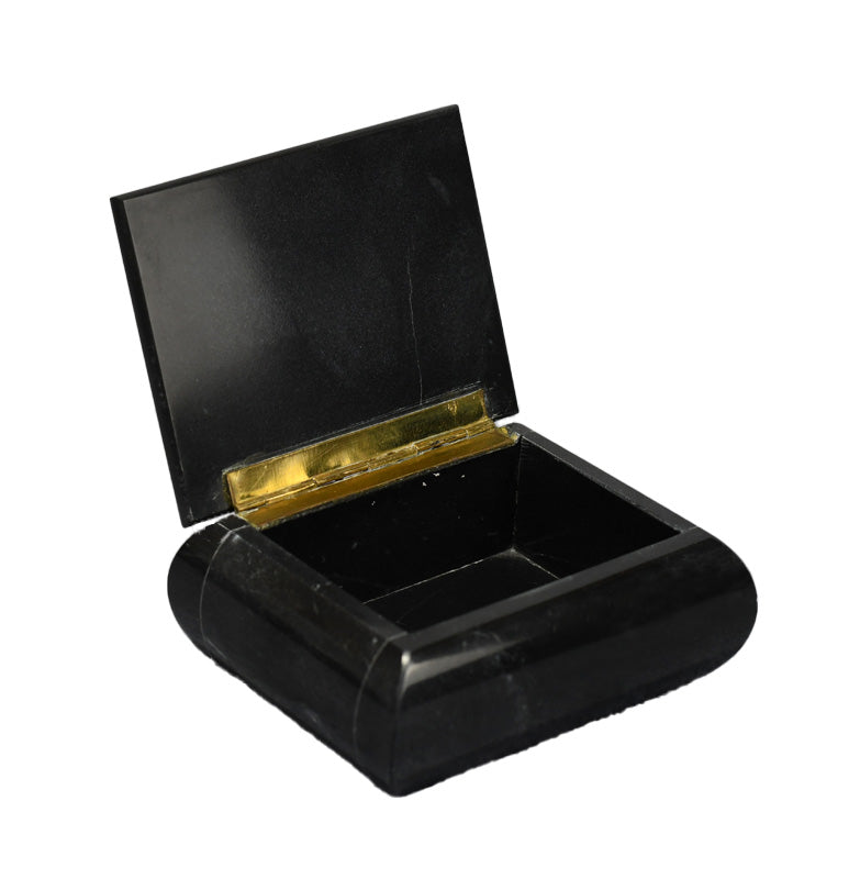 Stone Black Marble Jewelry Box