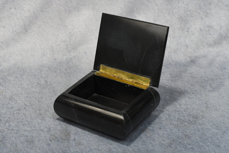 Stone Black Marble Jewelry Box - Monarch Trophy Studio