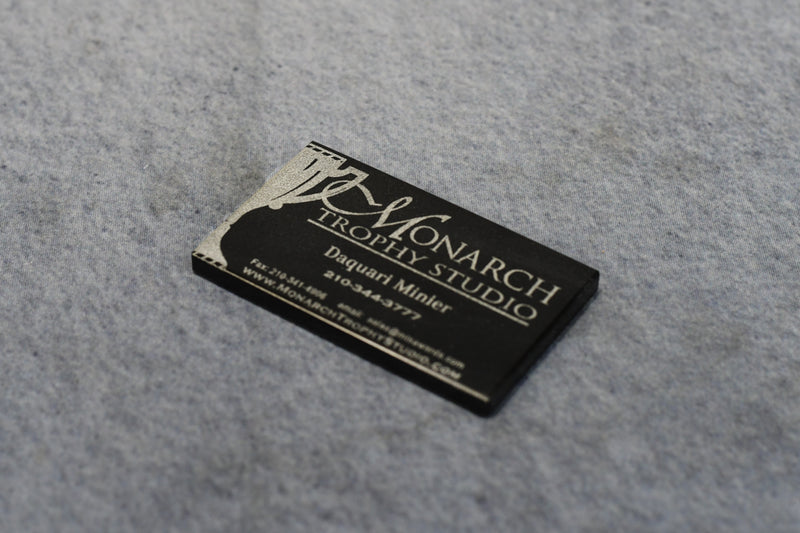 Stone Black Business Card Paper Weight - Monarch Trophy Studio