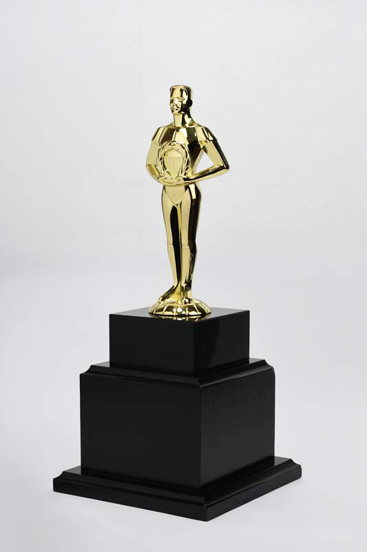 Achiever Trophy - Gold Figure on Marble Base - Monarch Trophy Studio