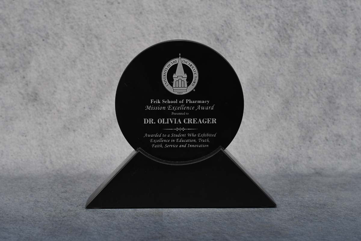 Marble Black Disc Award 7.5" - Monarch Trophy Studio