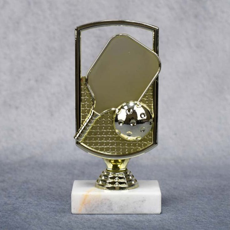 Pickleball Trophy with Marble Base - Monarch Trophy Studio