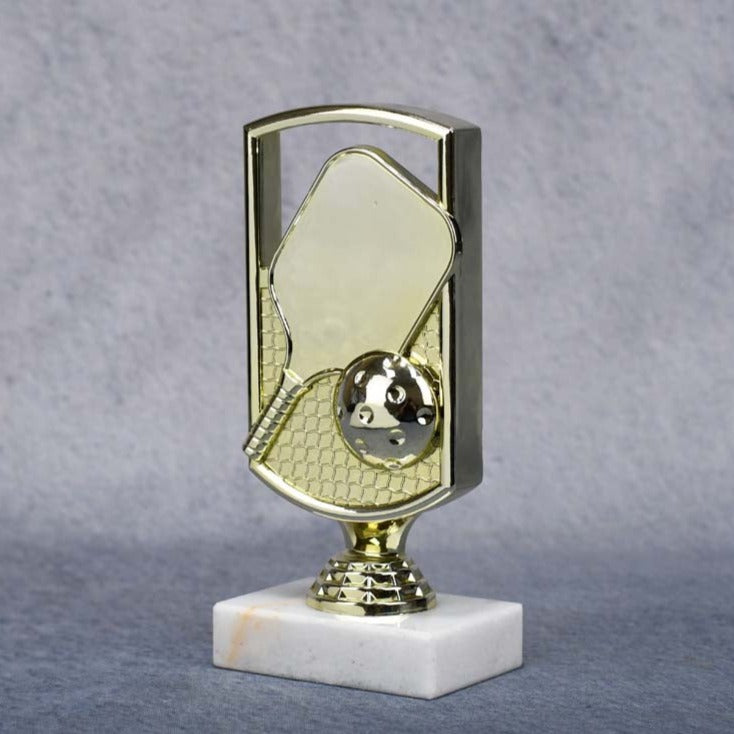 Pickleball Trophy with Marble Base - Monarch Trophy Studio