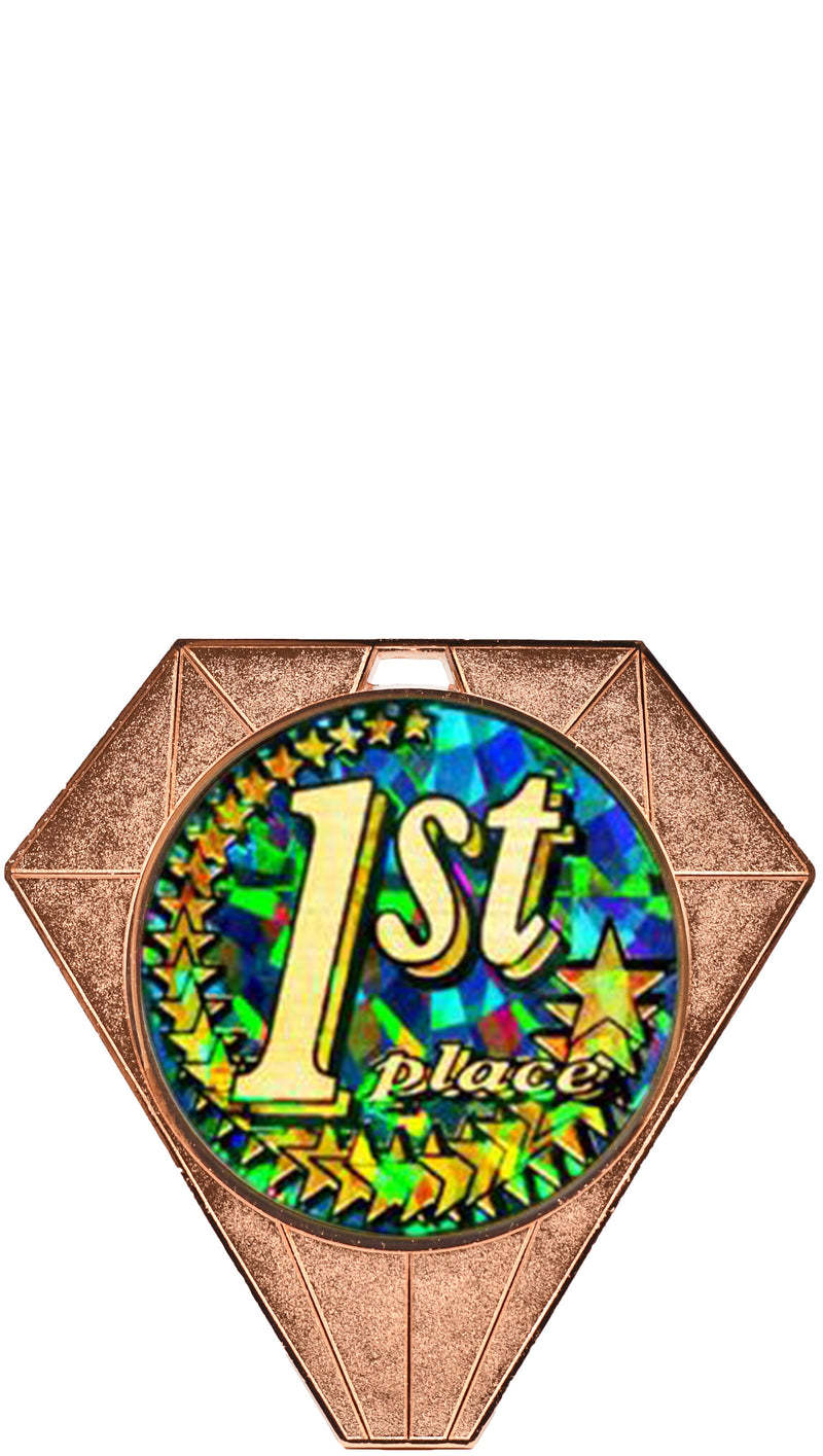 Exclusive Jewel Medal with Round Insert - Monarch Trophy Studio