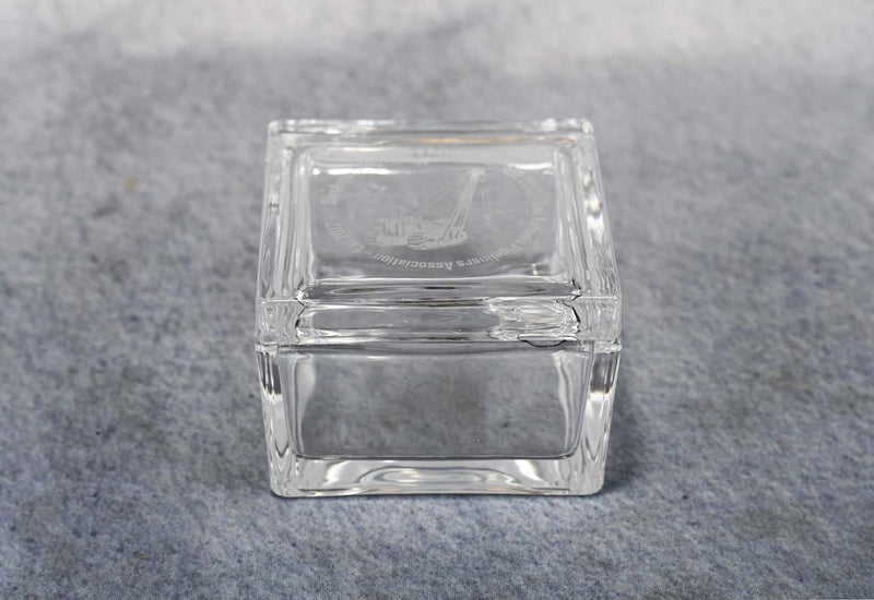 Glass Square Trinket Box