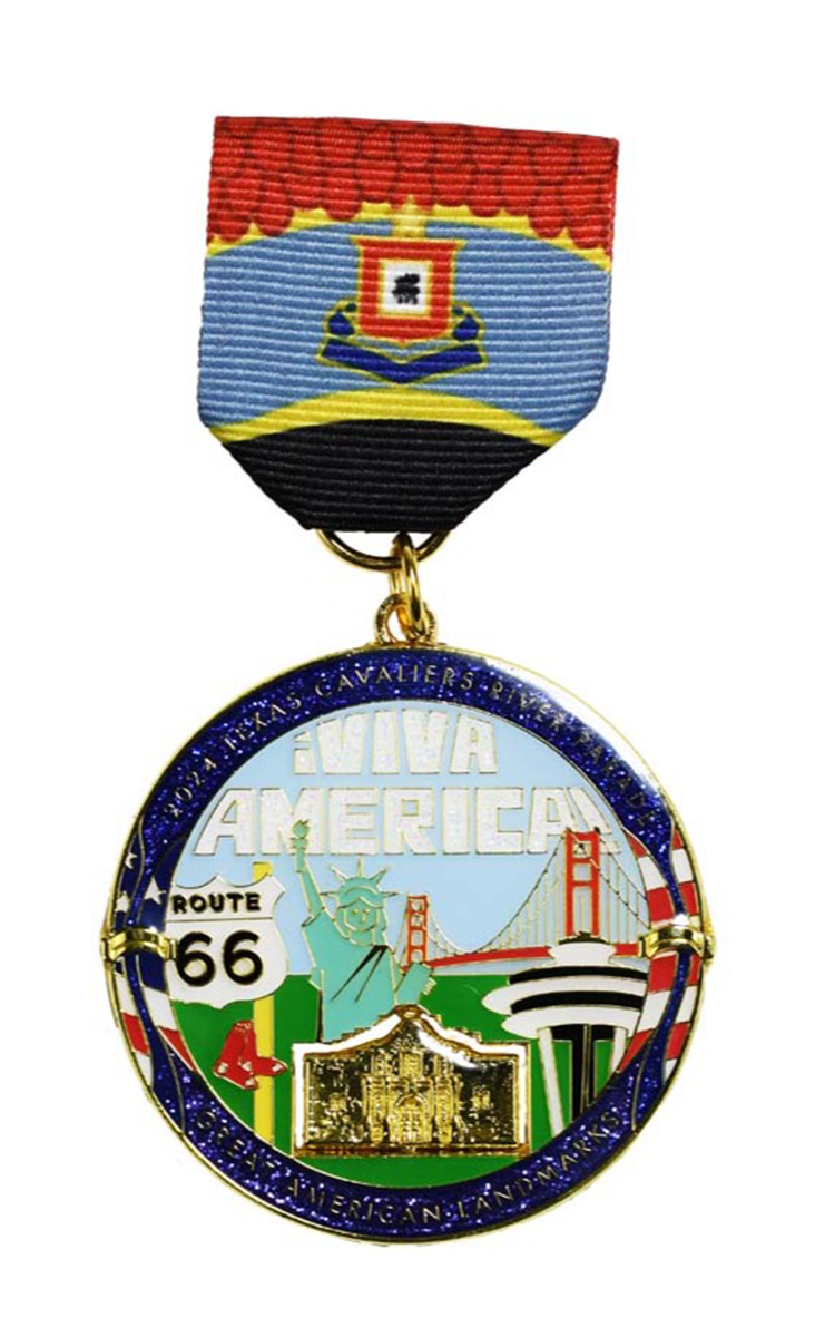 2024 Texas Cavaliers River Parade Medal