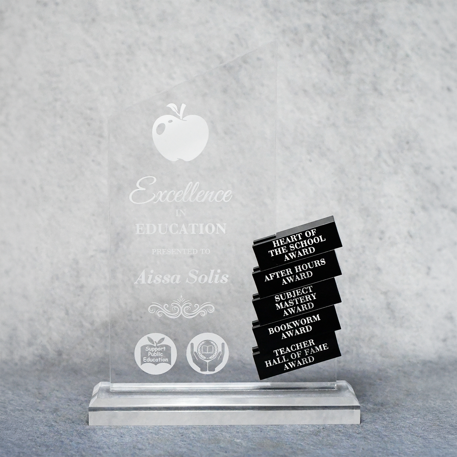 Acrylic Perpetual Block Award
