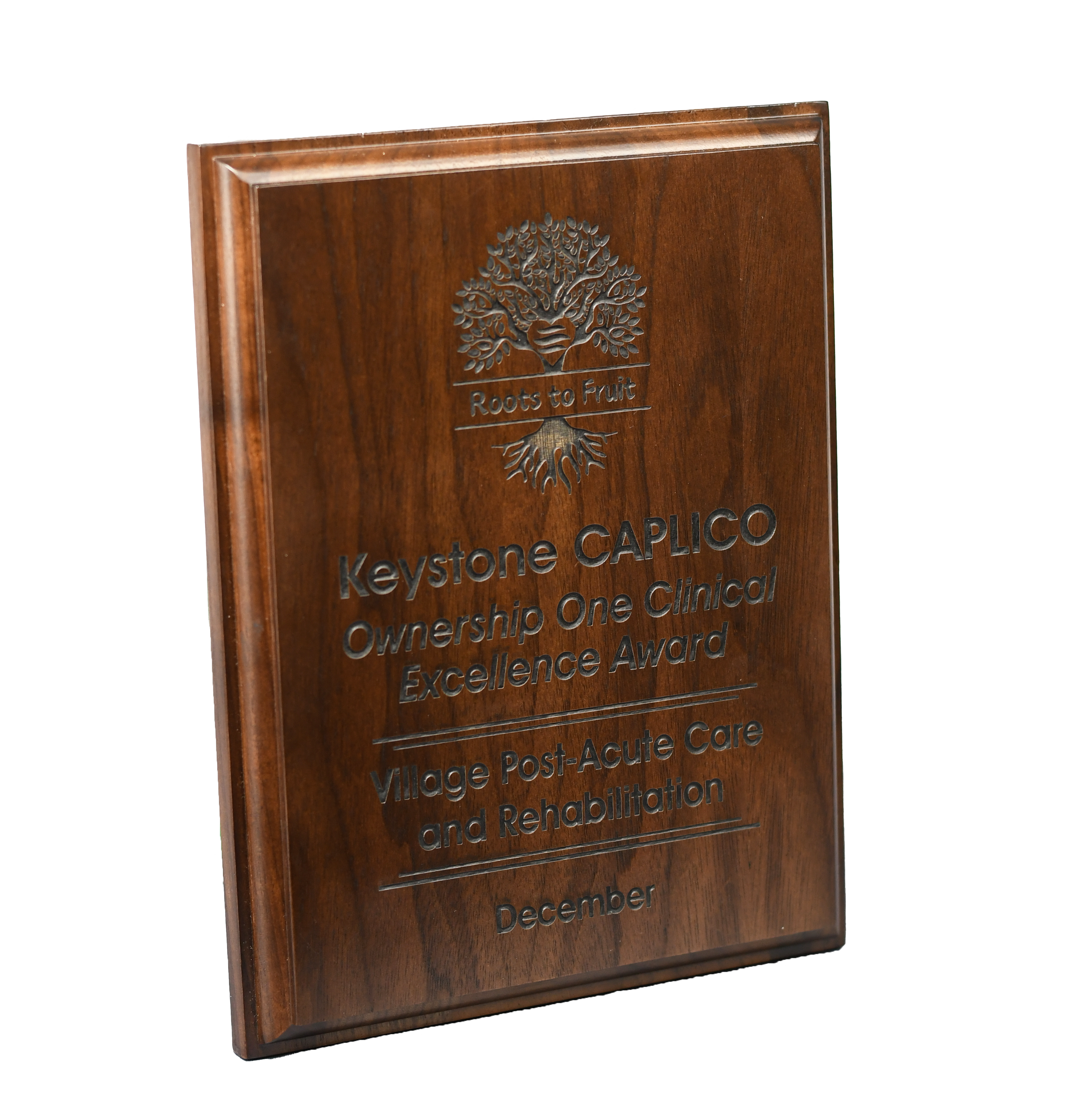 Executive Walnut Lasered Plaque