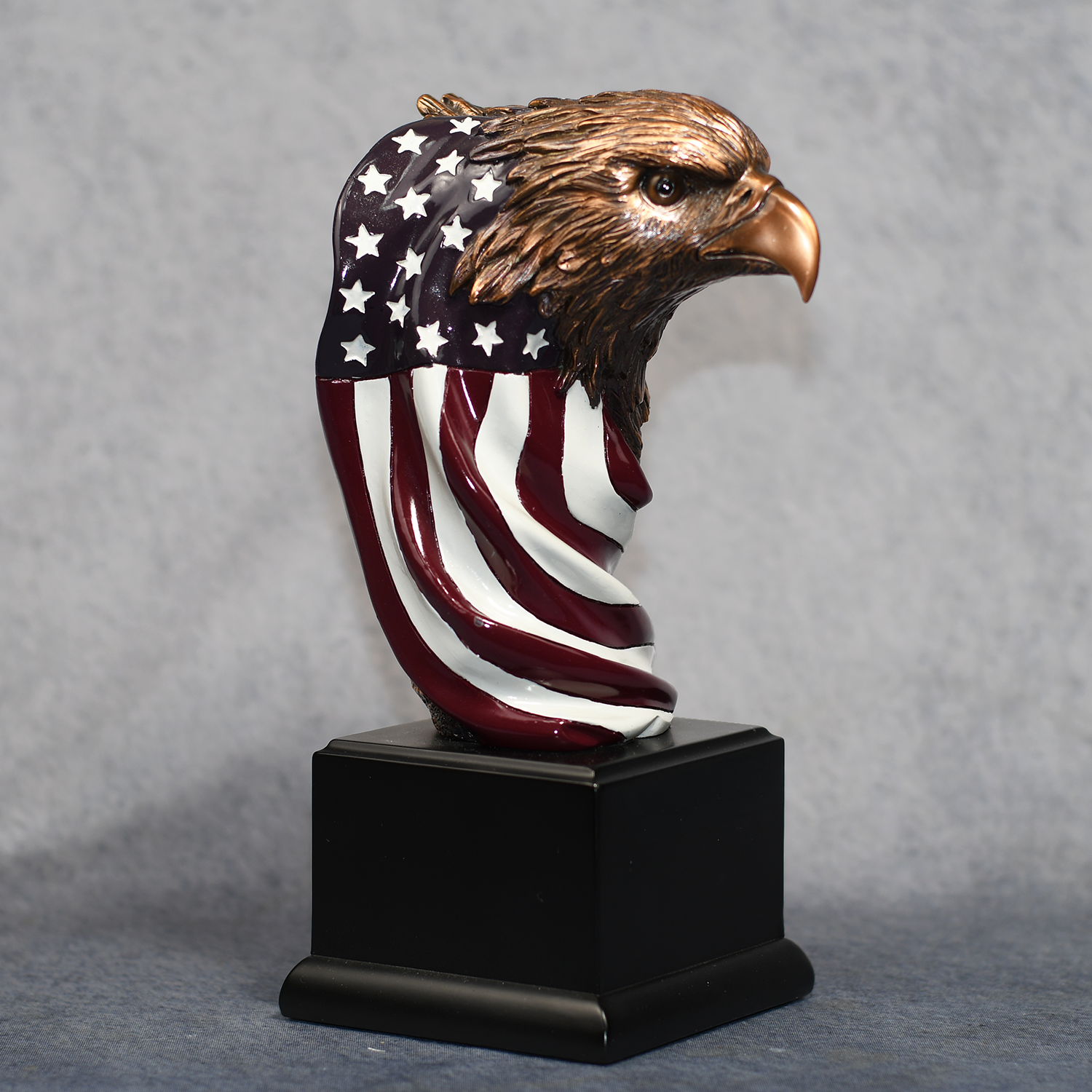 Eagle Head with the American Flag
