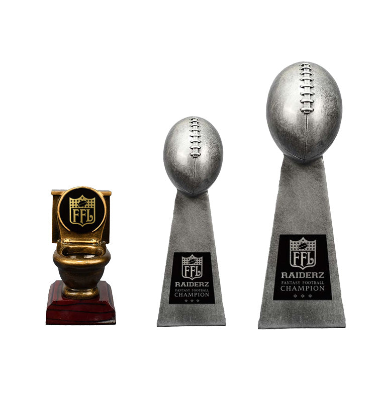 Fantasy Football Replica Set - Small, Large, & Toilet