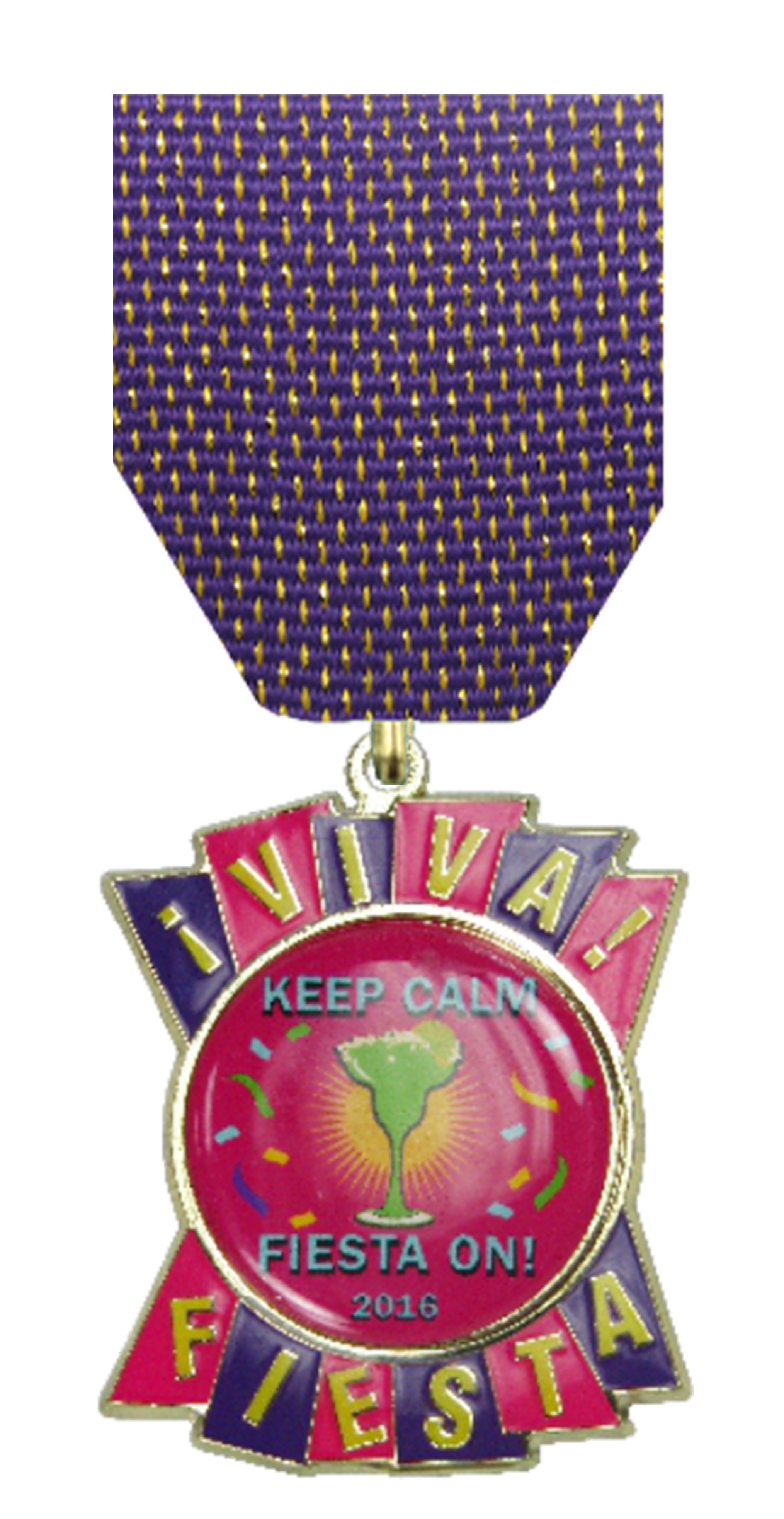 VIVA Fiesta Pink & Purple Express Fiesta Medal