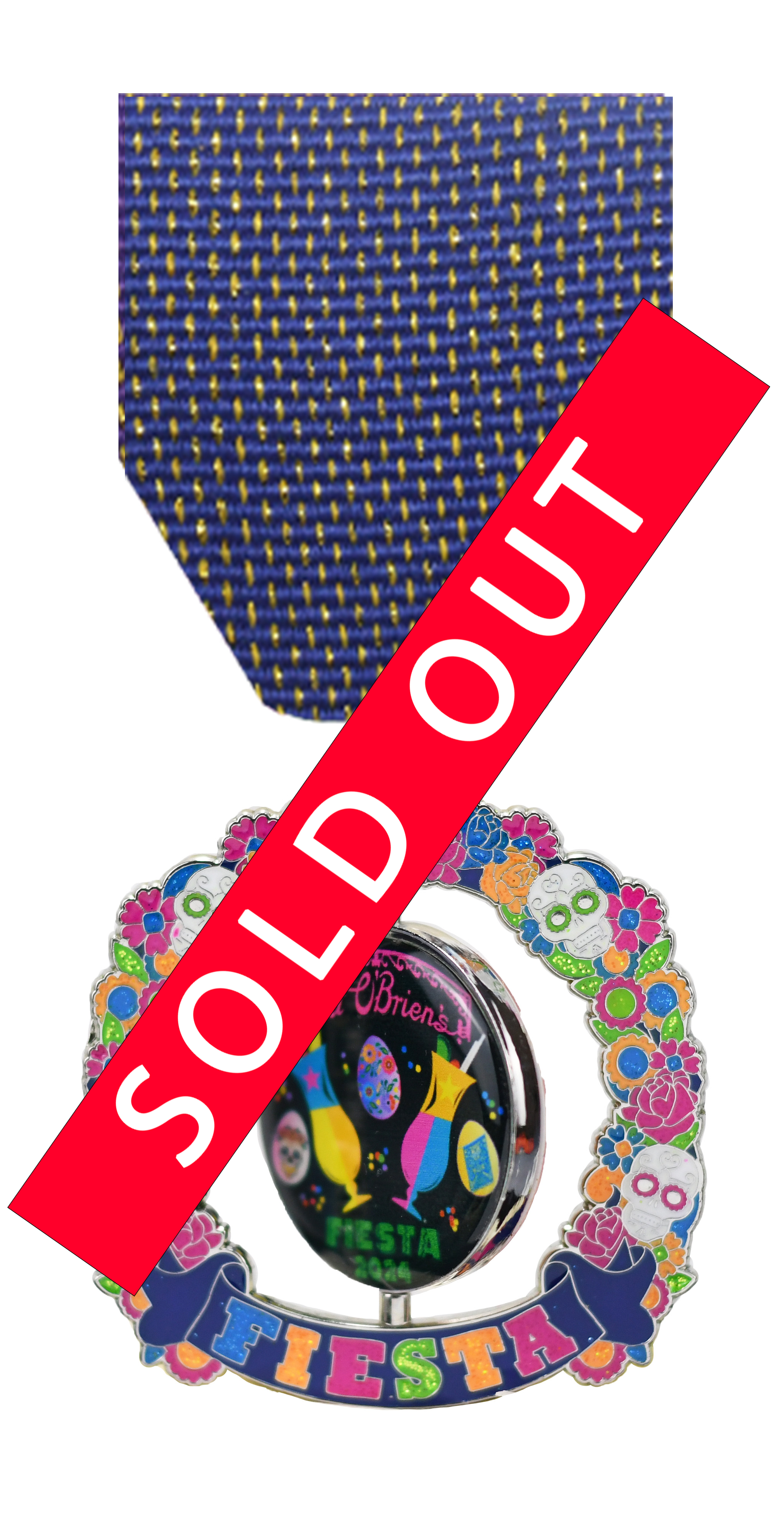 Skull Spinner Express Fiesta Medal