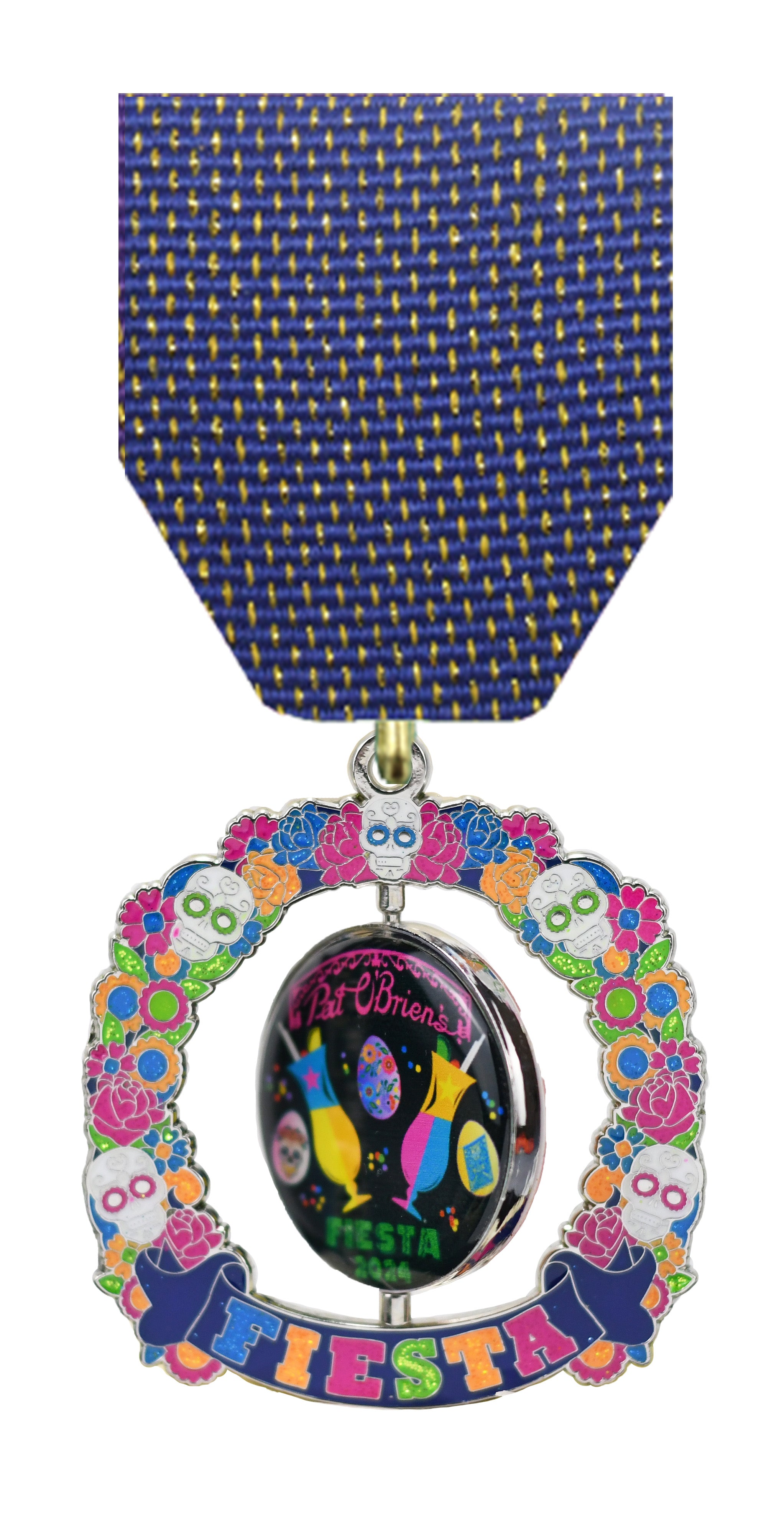 Skull Spinner Express Fiesta Medal