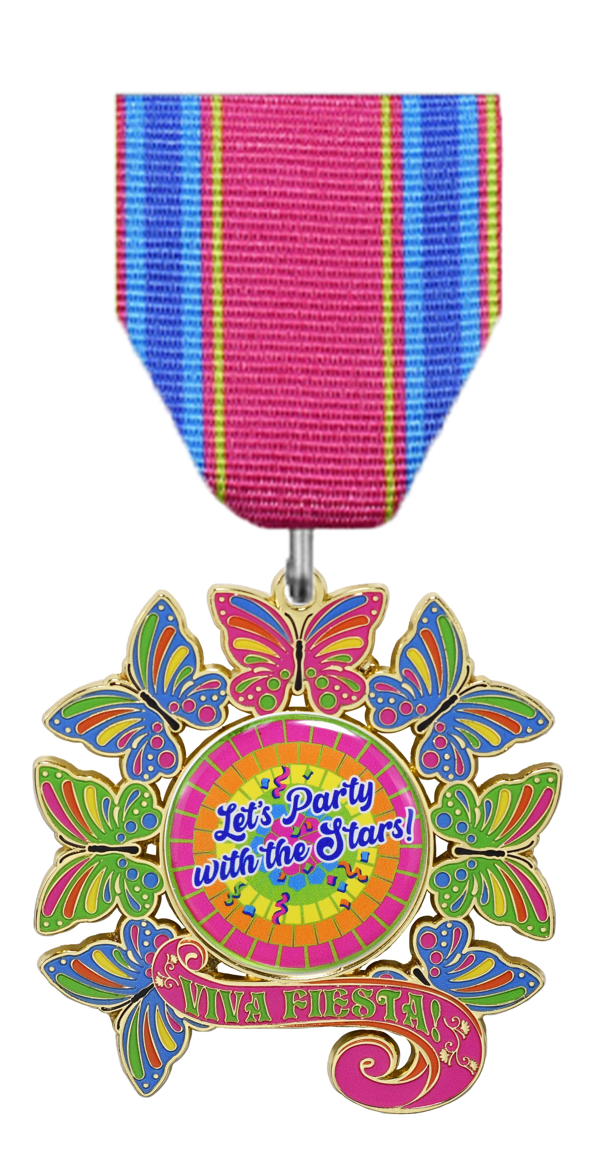 Rainbow Butterfly Express Fiesta Medal