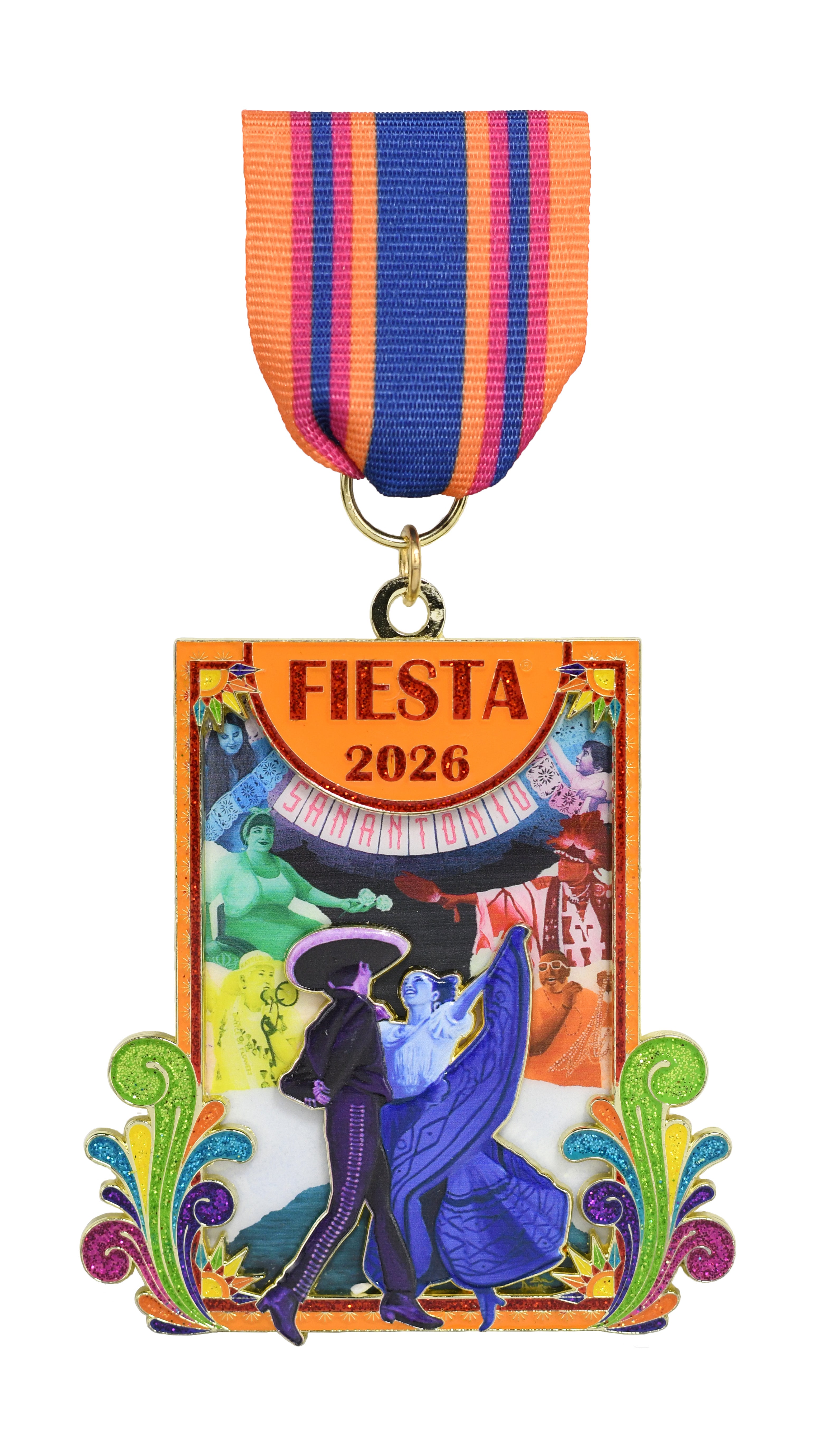 Official 2026 Fiesta Poster Medal