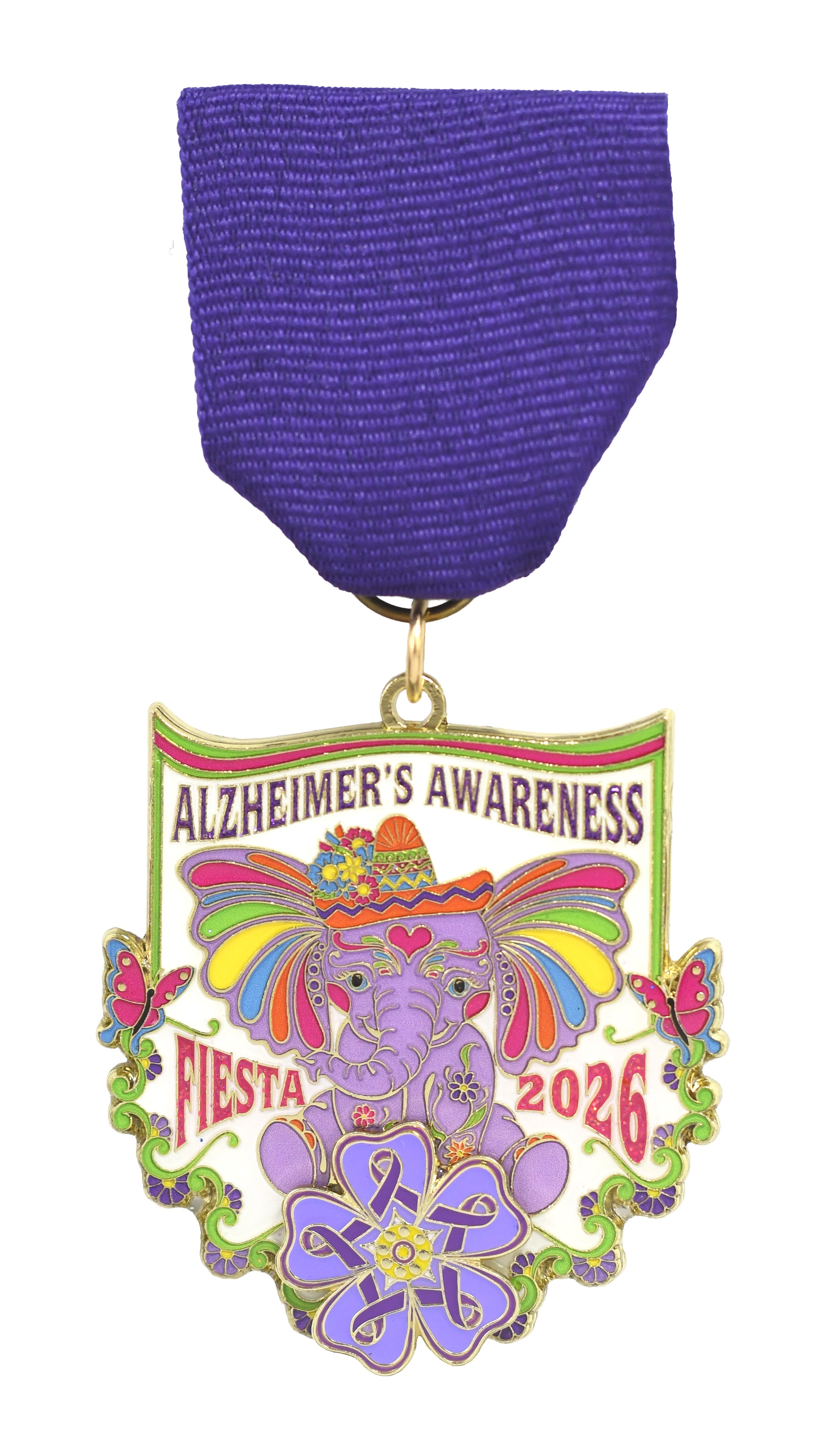 Alzheimer's Awareness 2026 Fiesta Medal