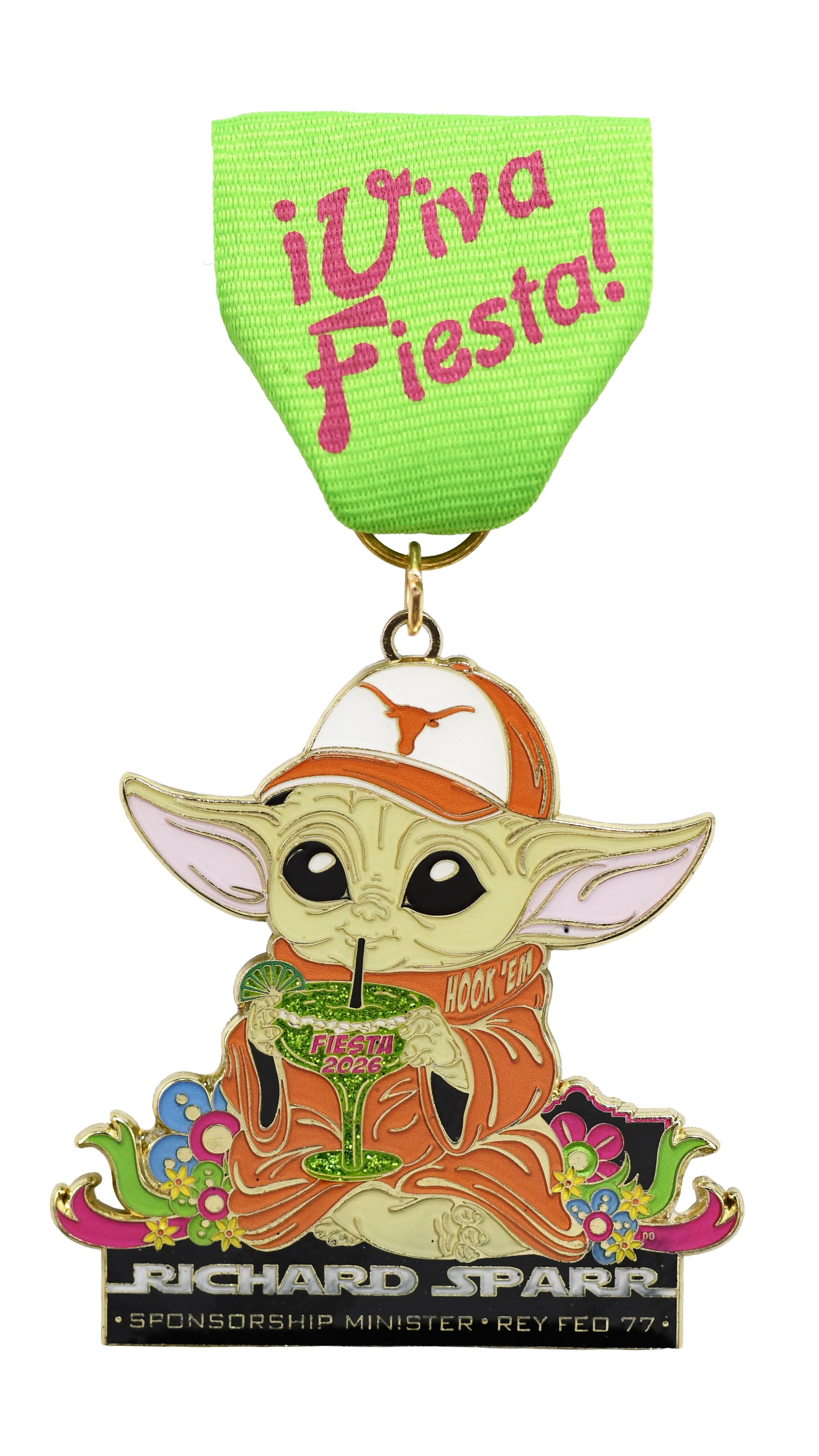Richard Sparr Rey Feo 77 Sponsorship Minister 2026 Fiesta Medal