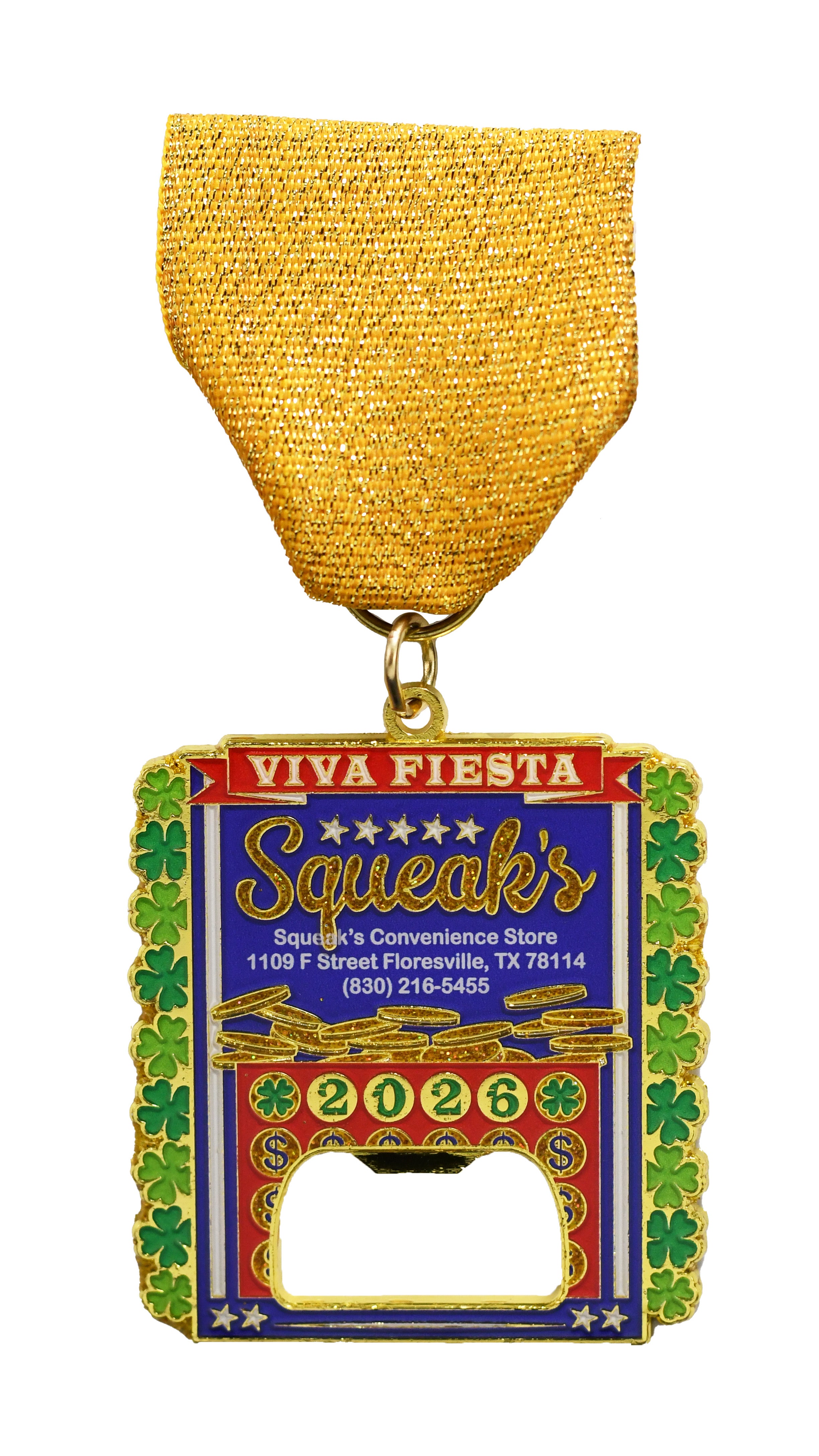 Squeak's Convenience Store 2026 Fiesta Medal