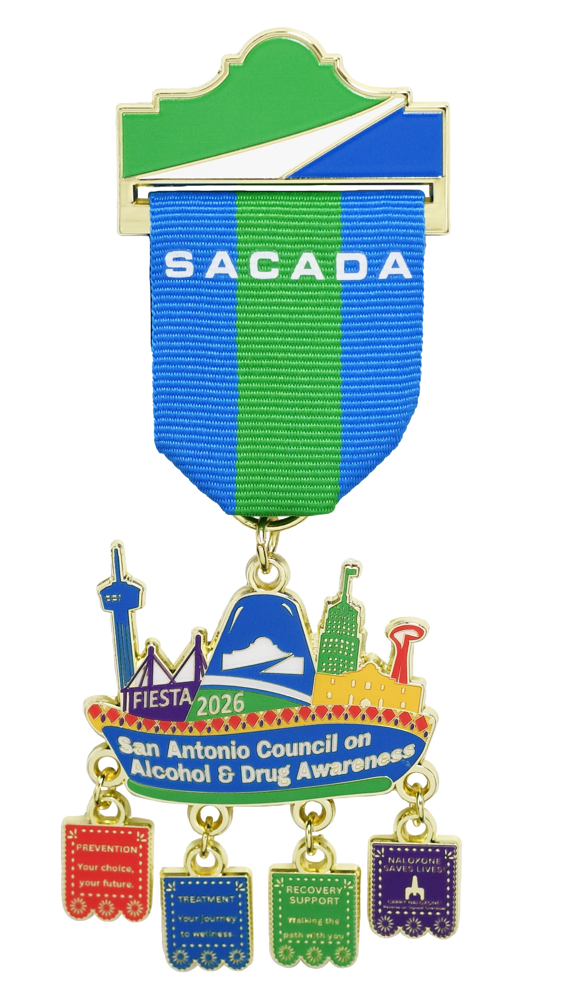 San Antonio Council on Alcohol & Drug Awareness 2026 Fiesta Medal