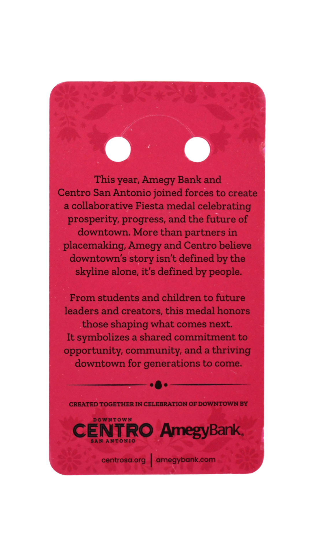 Centro San Antonio 2026 Fiesta Medal