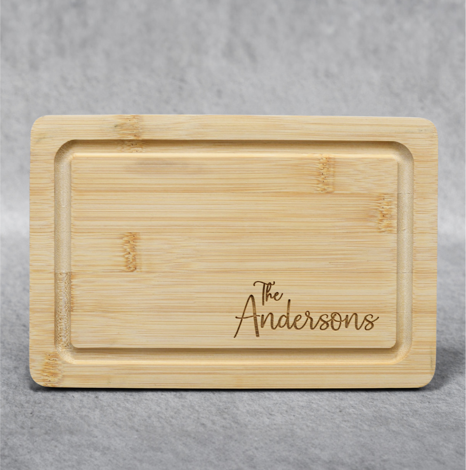 Grooved Edge Bamboo Cutting Board