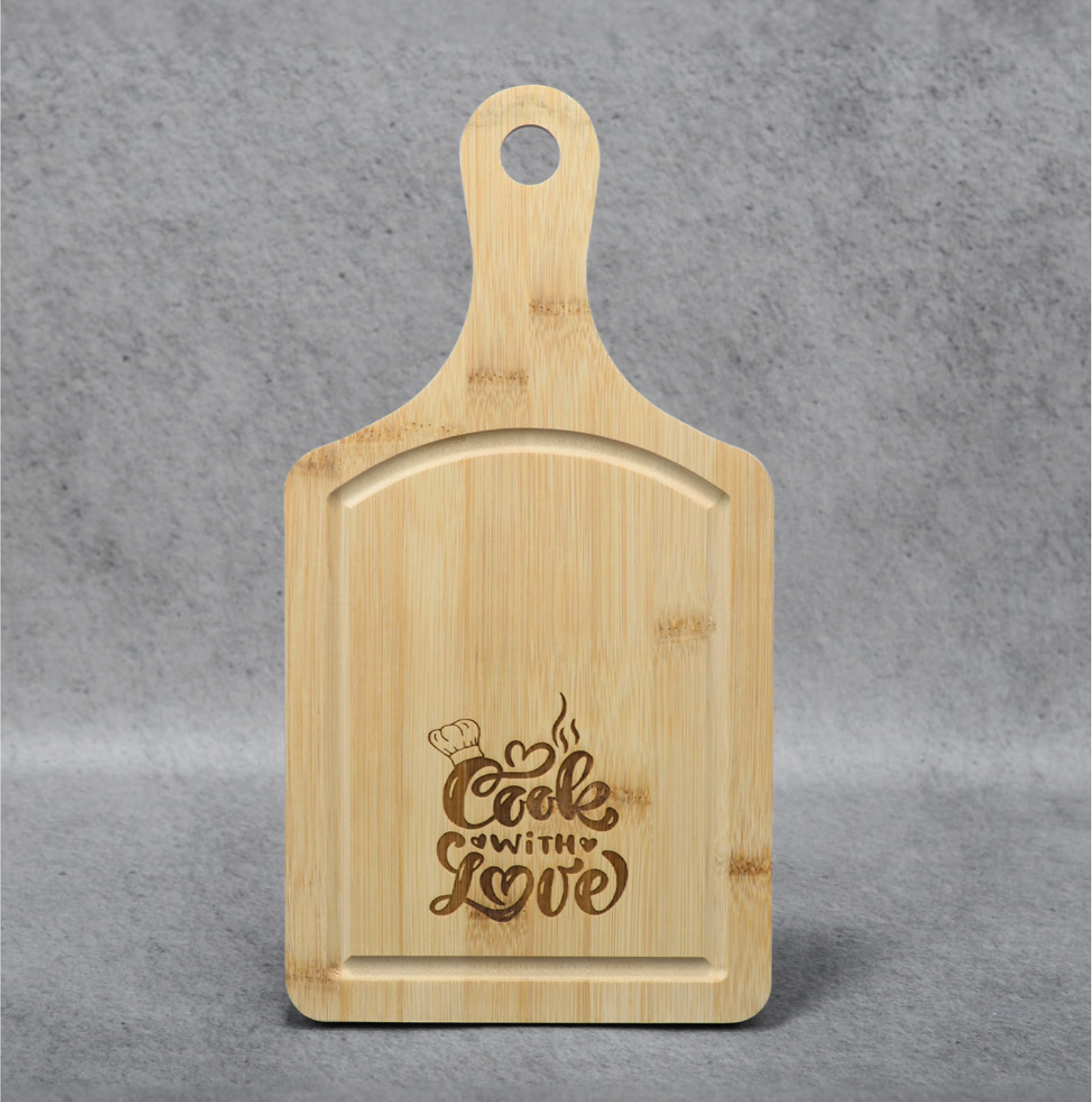 Bamboo Cutting Board with Drip Ring Handle