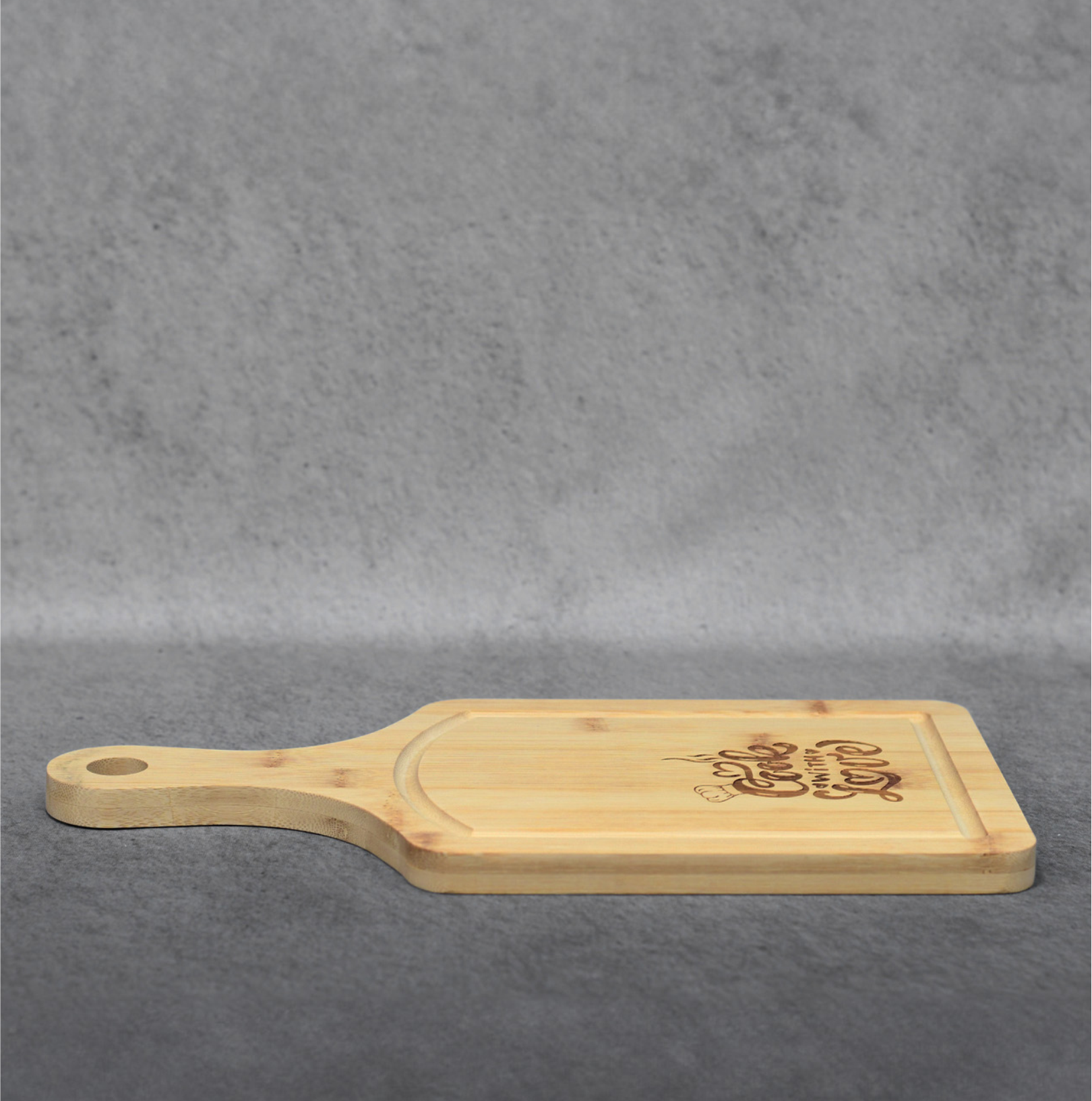 Bamboo Cutting Board with Drip Ring Handle