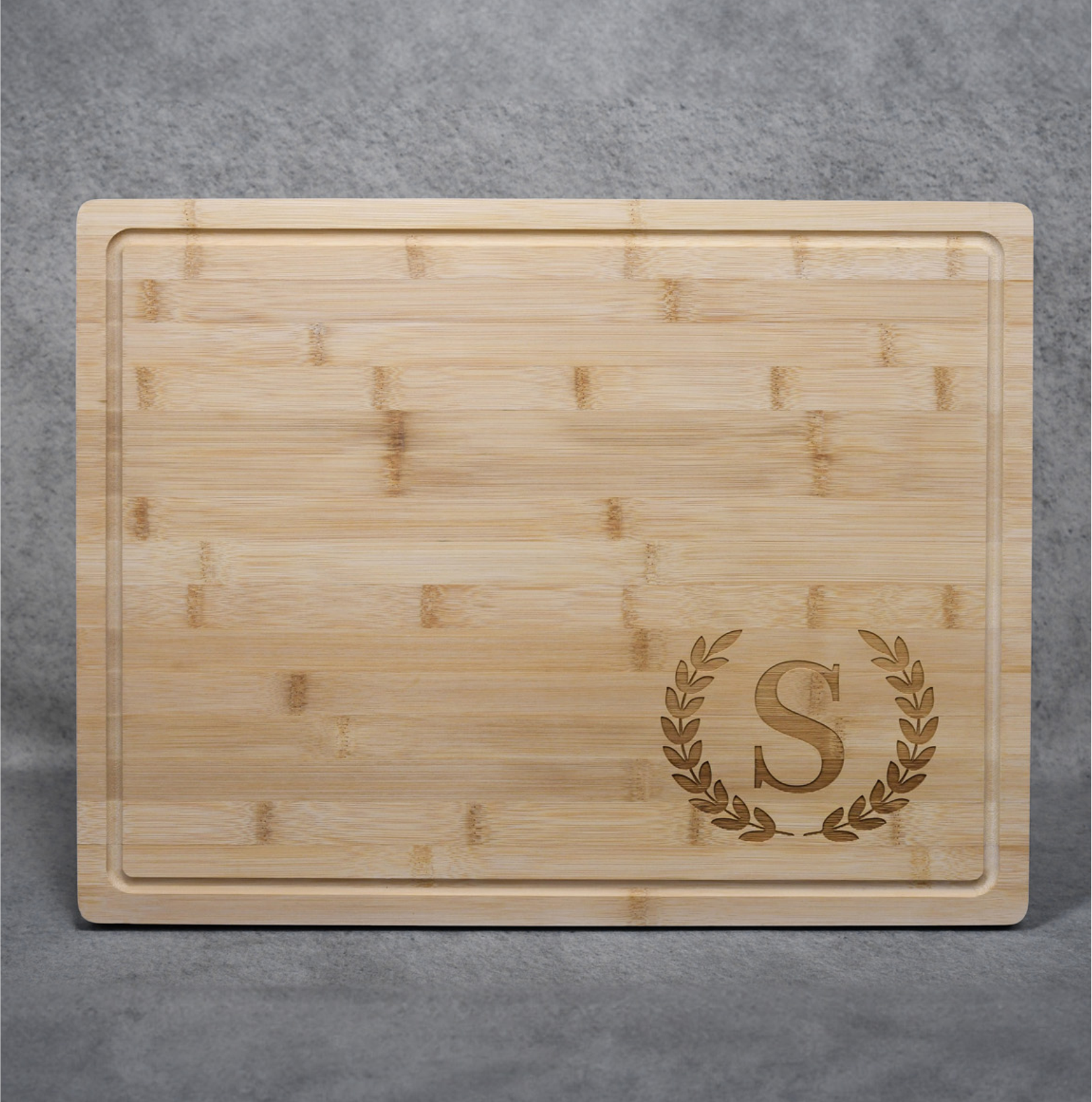 Grooved Edge Bamboo Cutting Board