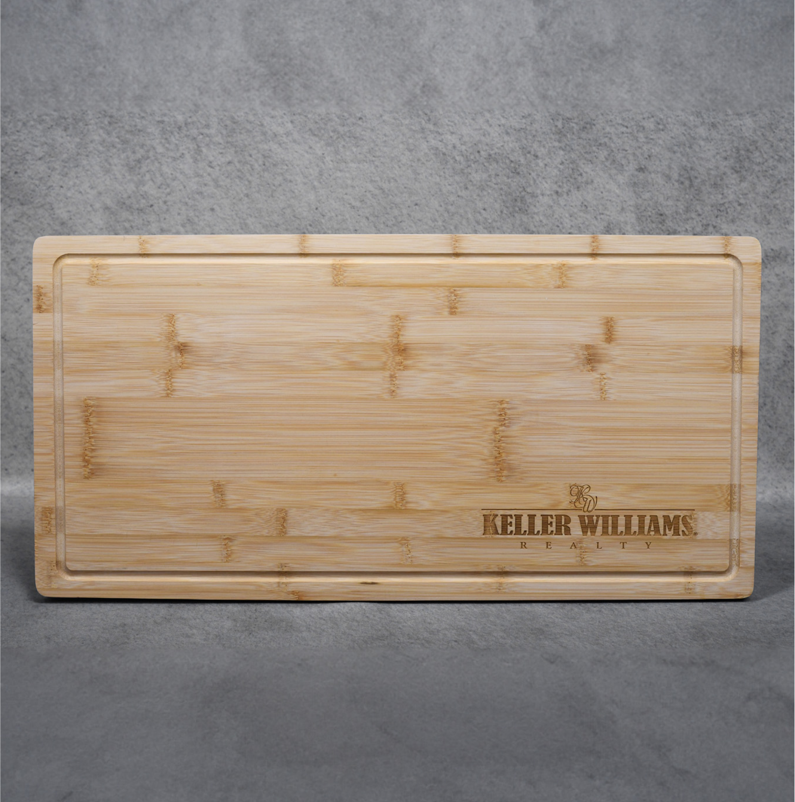 Grooved Edge Bamboo Cutting Board