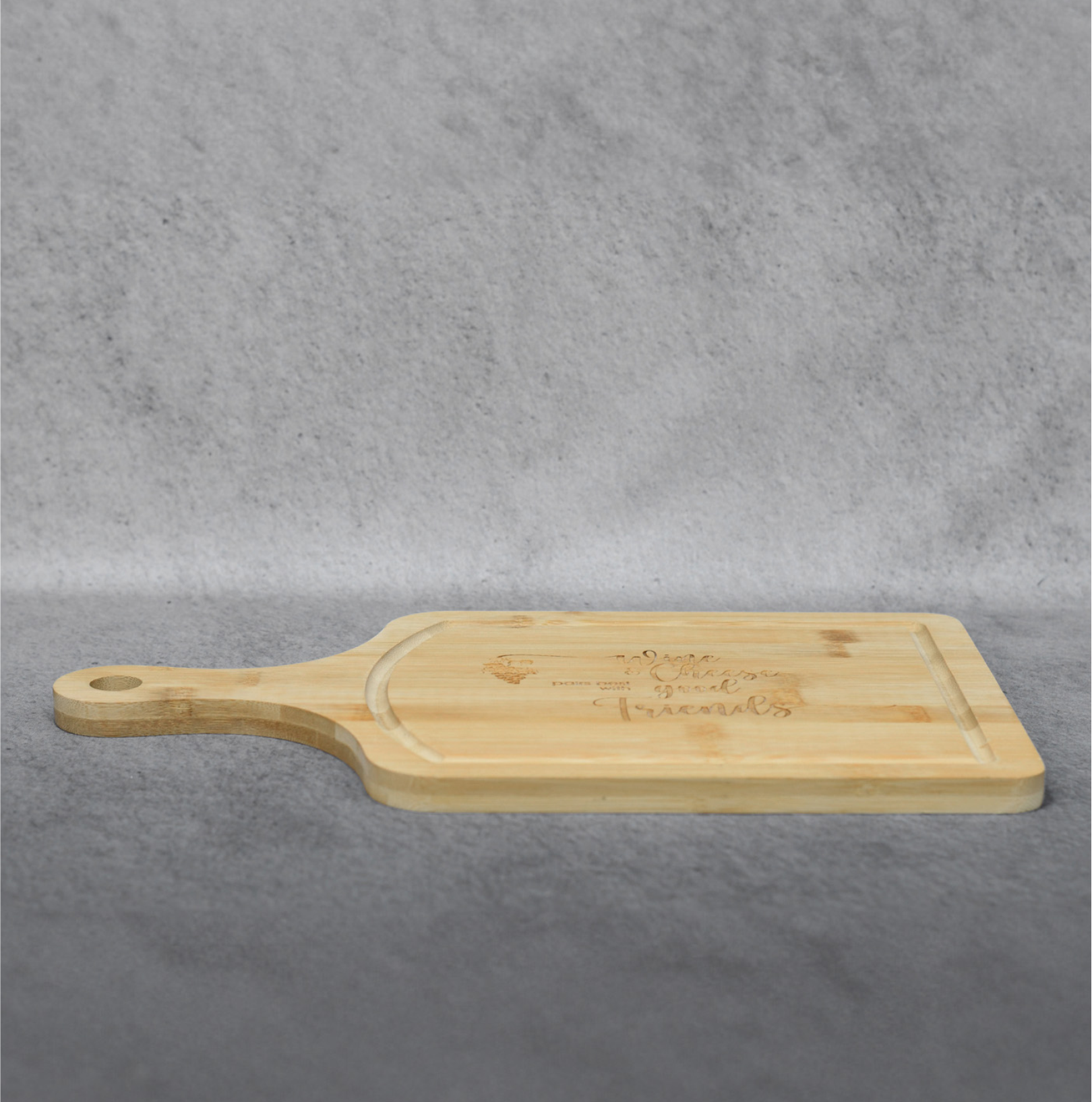 Bamboo Cutting Board with Drip Ring Handle