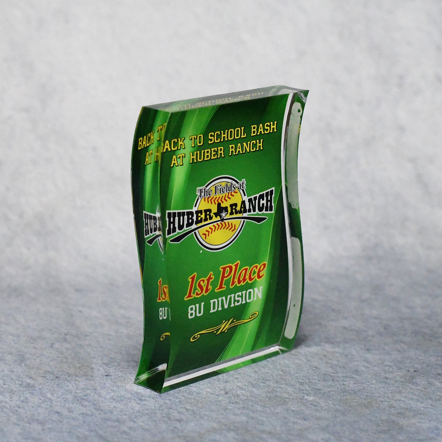 Acrylic Signature Green Wave Award