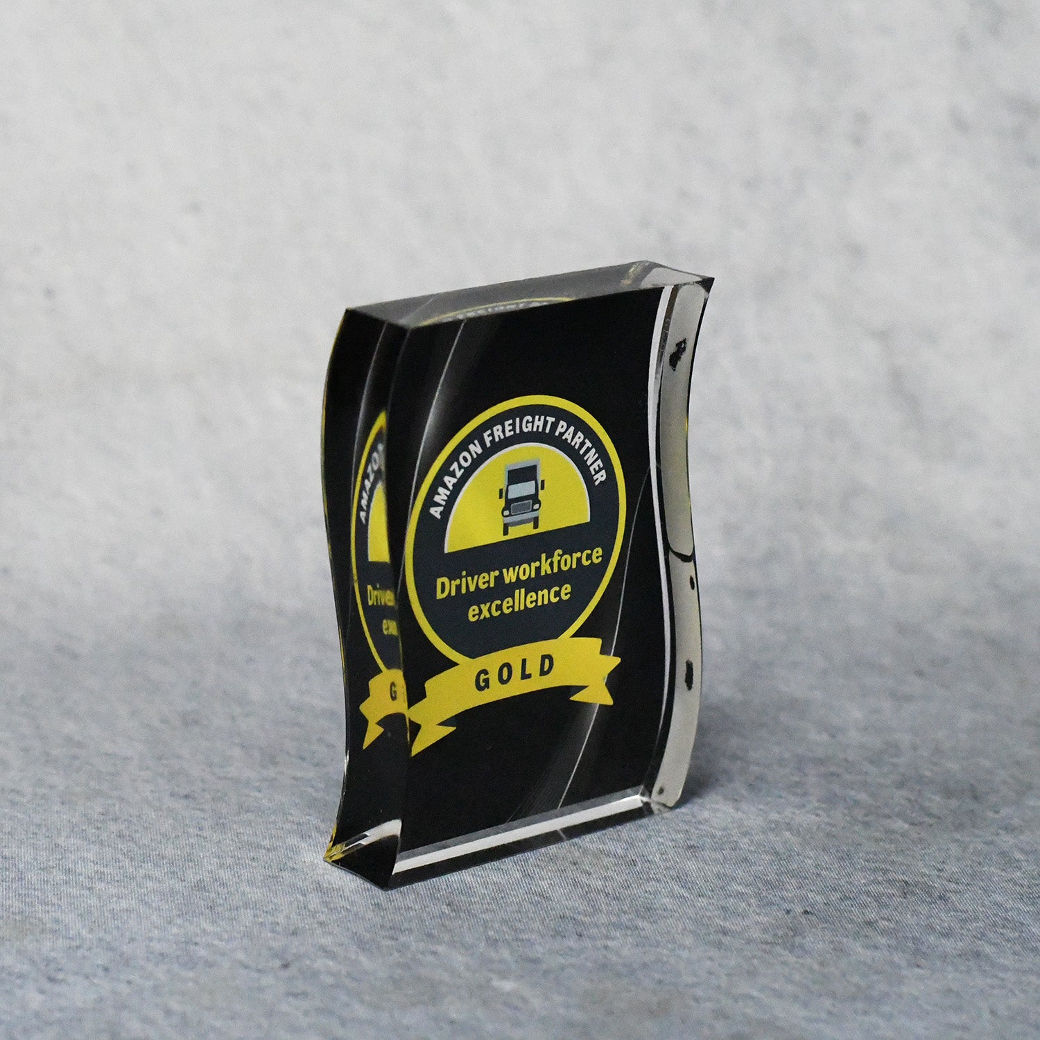 Acrylic Signature Black Wave Award