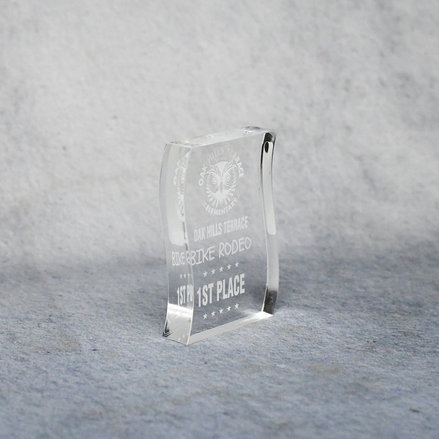 Acrylic Signature Clear Wave Award