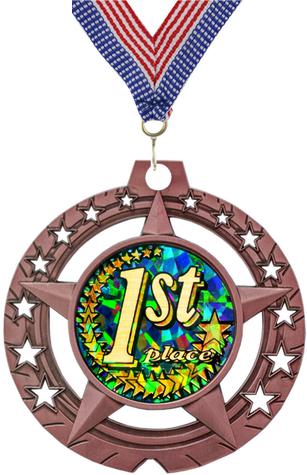Jumbo Star Medallion with Insert - Monarch Trophy Studio