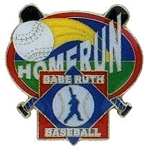 Babe Ruth Baseball "Homerun" Award  Pin