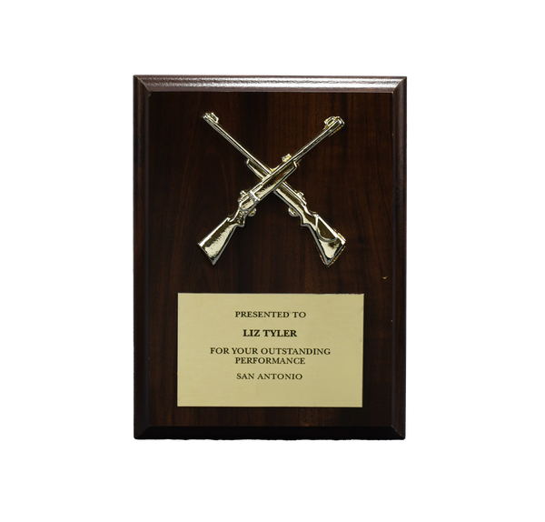 Cross Rifles Plaque