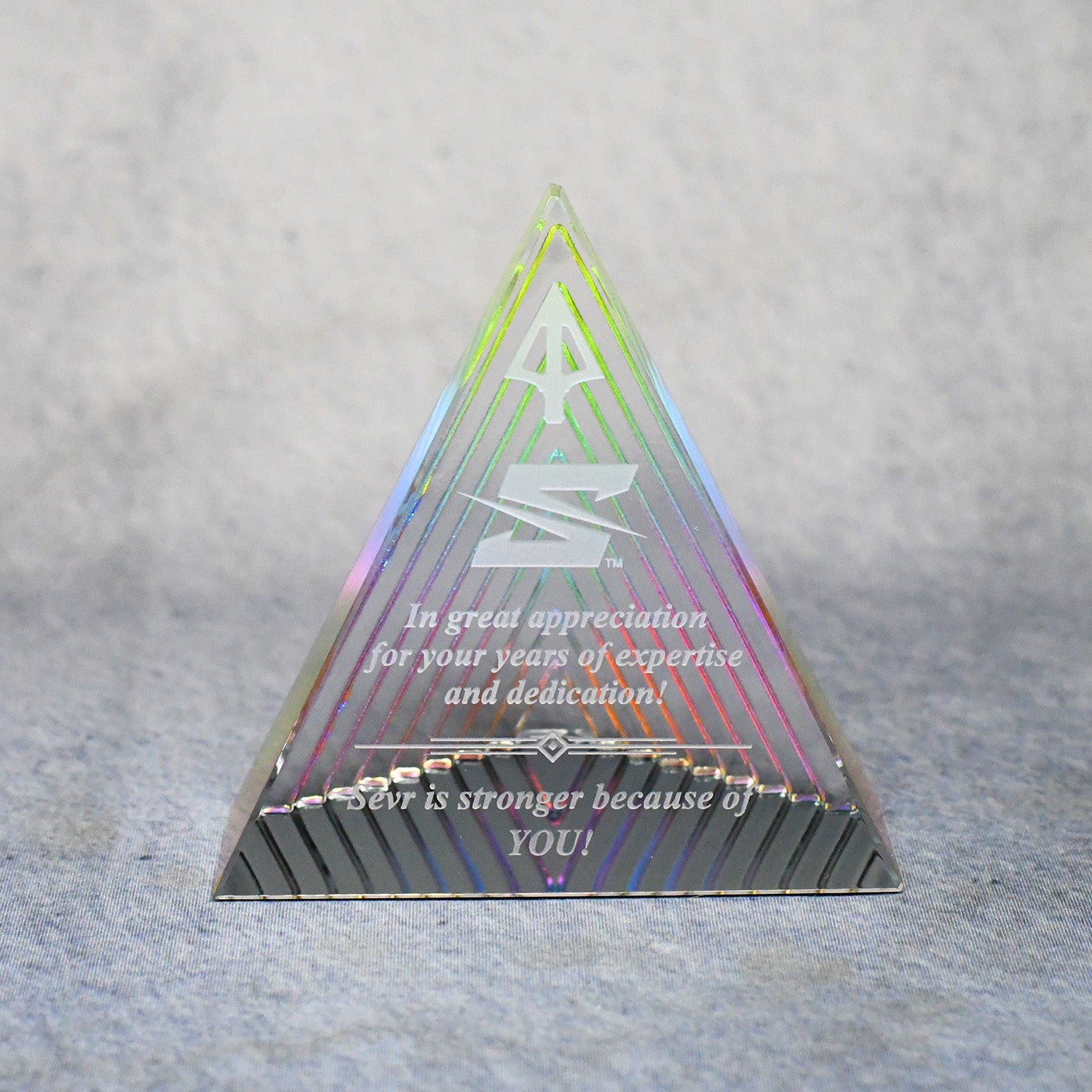 Crystal Ciaro Rainbow Pyramid