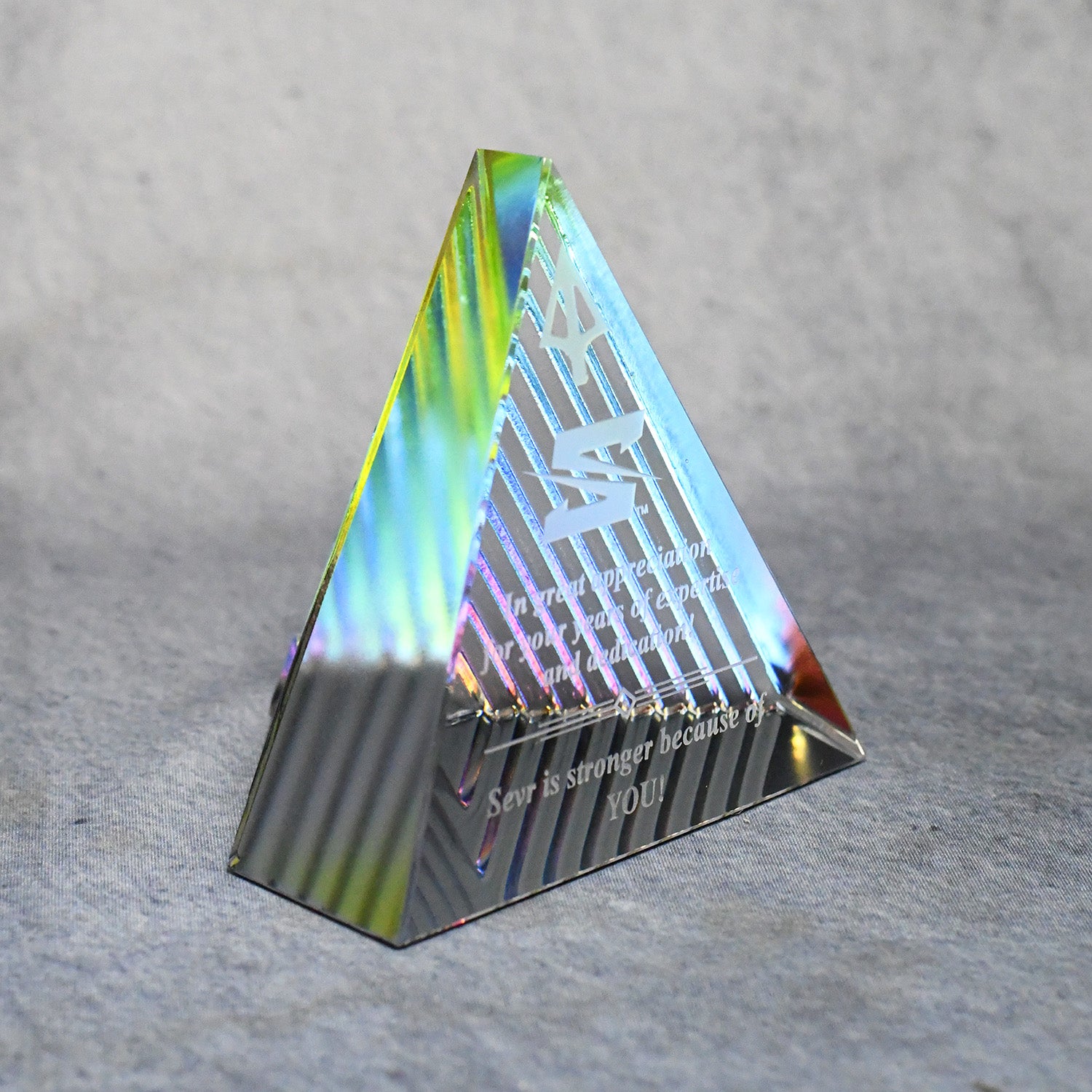 Crystal Ciaro Rainbow Pyramid