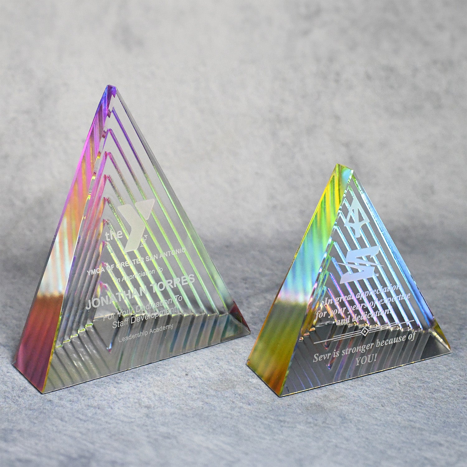 Crystal Ciaro Rainbow Pyramid