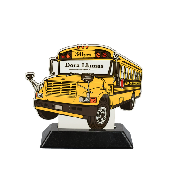 Sublimated Hard Board School Bus