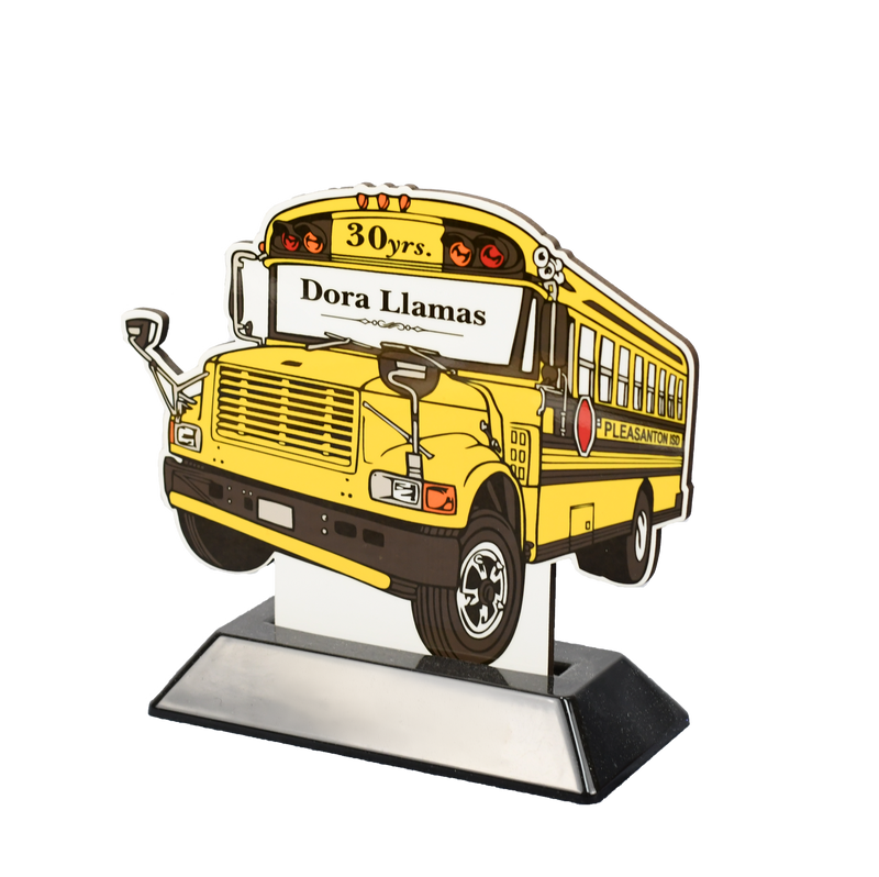 Sublimated Hard Board School Bus