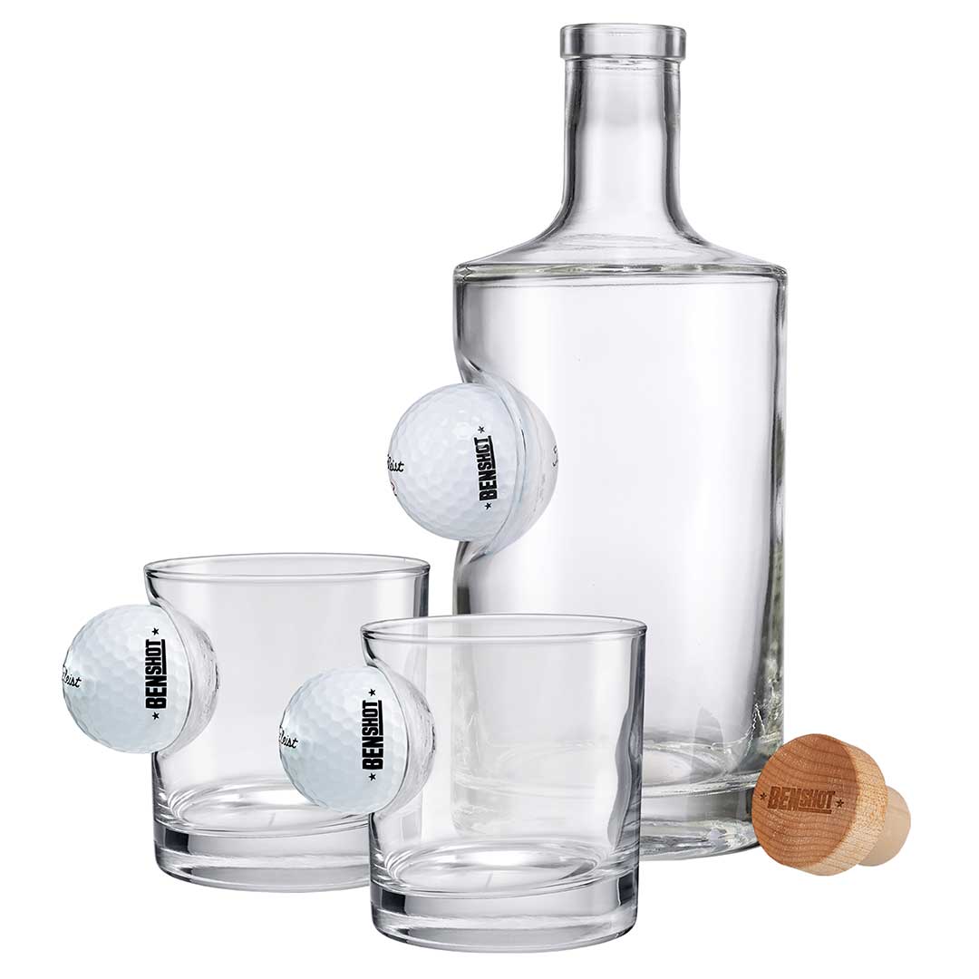 BenShot Golf Ball Decanter Glass 750mL