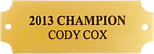 Small Gold Engraved Plate