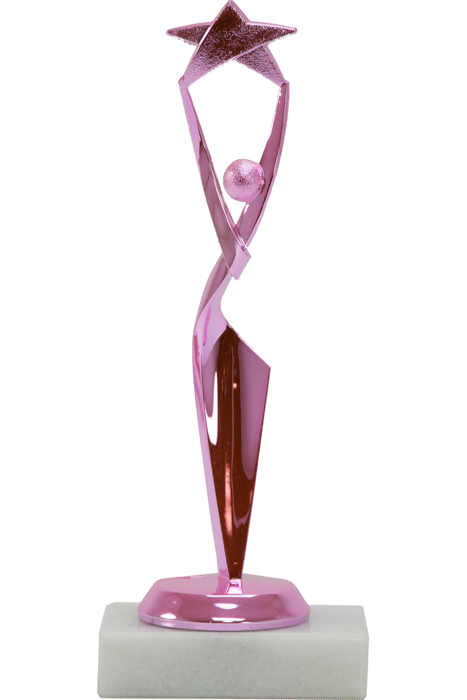 Pretty in Pink Star Figure Trophy - Monarch Trophy Studio