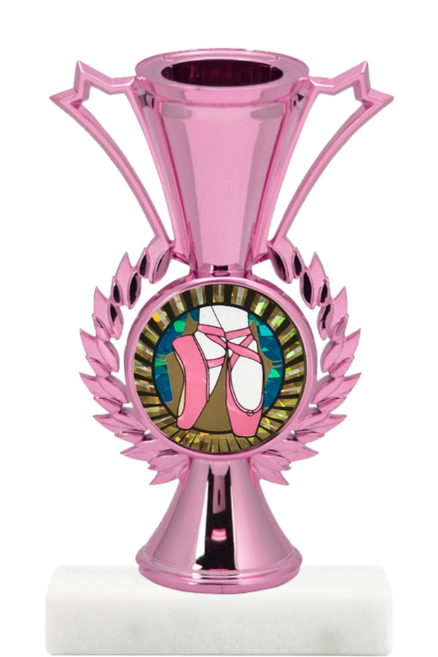 Pretty in Pink Cup Figure Trophy - Monarch Trophy Studio