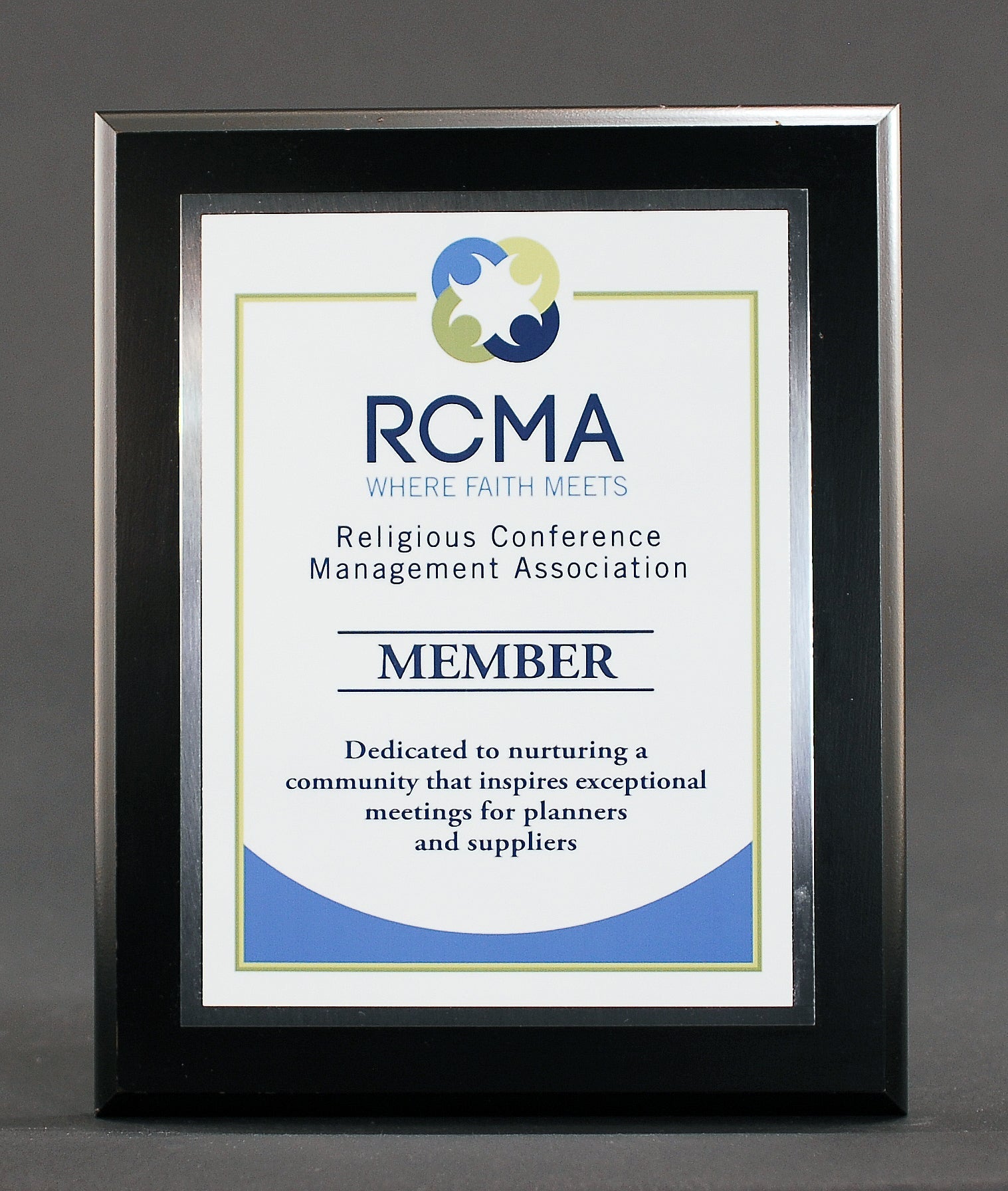 Matte Black Direct Laser Plaque with Plate - Monarch Trophy Studio